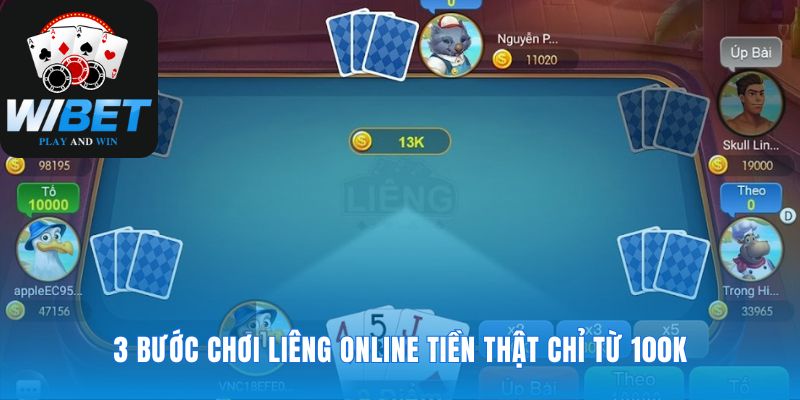 Chỉ vài phút từ đăng ký đến ván bài Liêng online