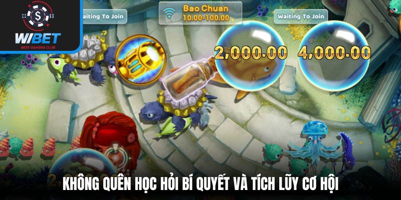 Không quên học hỏi bí quyết và tích lũy cơ hội