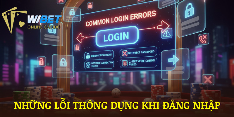 Những lỗi thông dụng khi đăng nhập WIBET