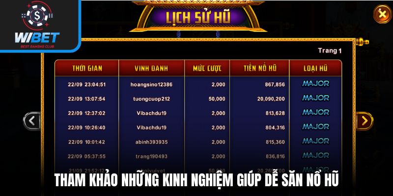 Tham khảo những kinh nghiệm giúp dễ săn nổ hũ