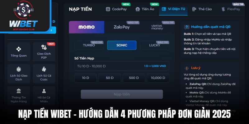 Nạp tiền WIBET